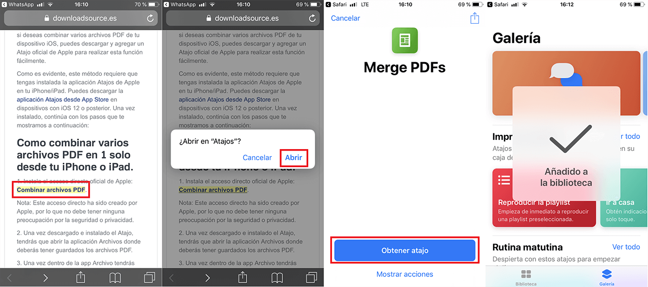 Como Combinar Varios Archivos PDF En IPhone IOS